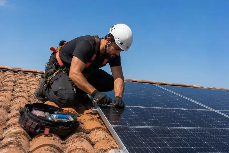 Maintenance et monitoring de panneaux solaires à Lacoste
