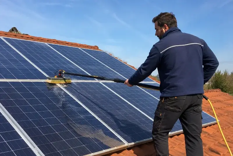 Nettoyage et entretien de panneaux solaires à Lacoste